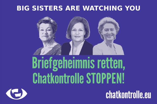 Chat Control Karrikatur Het Europese chatcontrol voorstel dreigt te worden aangenomen | Stop ...